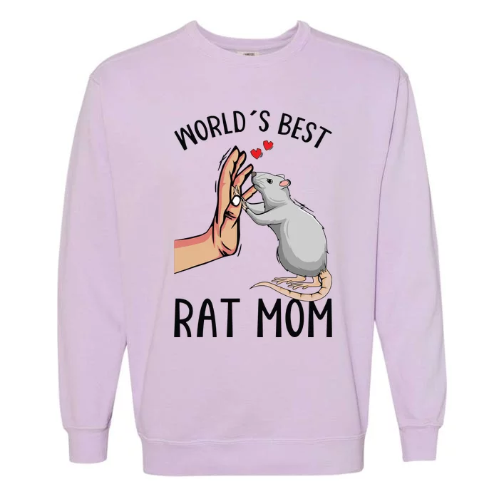 Rat Mom Rats Lover Women Girl Garment-Dyed Sweatshirt