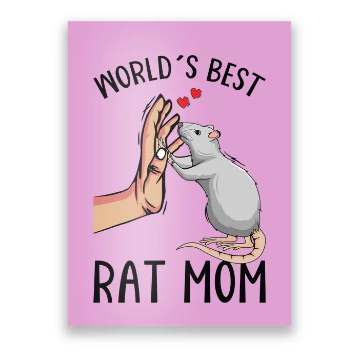 Rat Mom Rats Lover Women Girl Poster