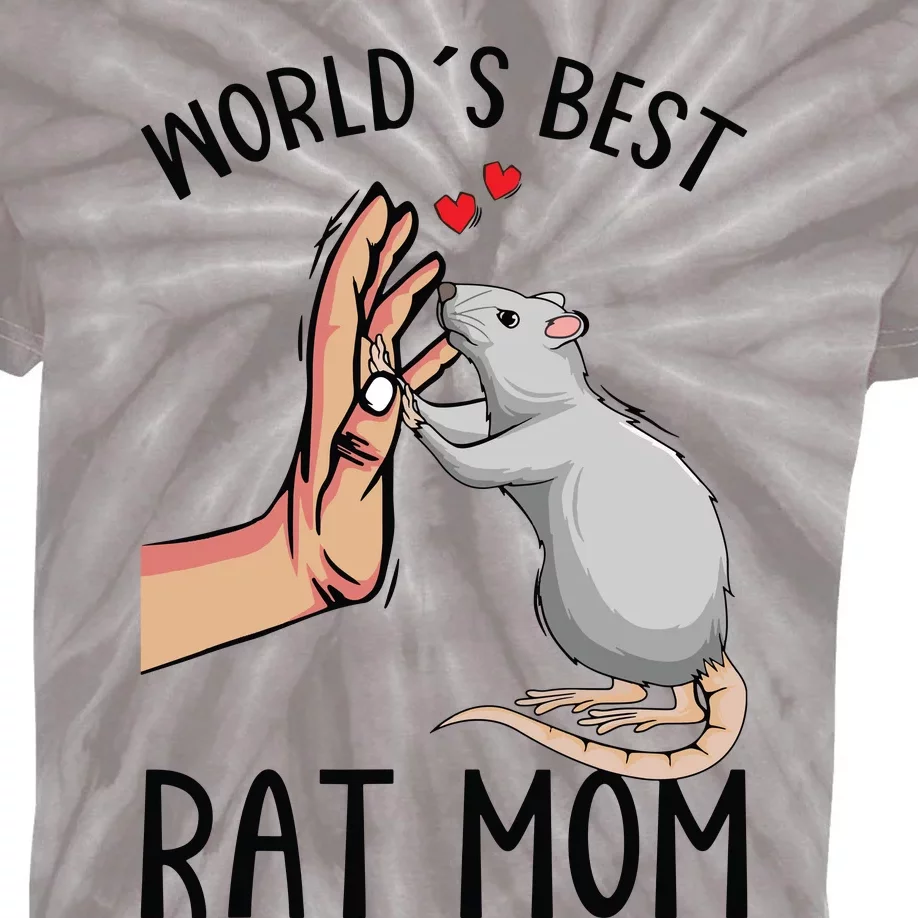 Rat Mom Rats Lover Women Girl Kids Tie-Dye T-Shirt