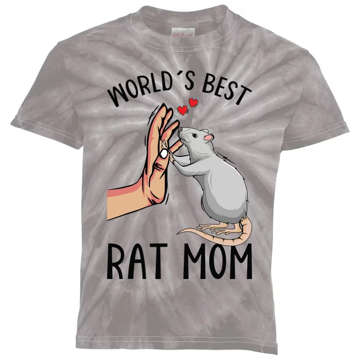 Rat Mom Rats Lover Women Girl Kids Tie-Dye T-Shirt