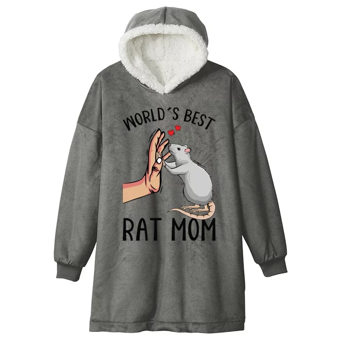 Rat Mom Rats Lover Women Girl Hooded Wearable Blanket