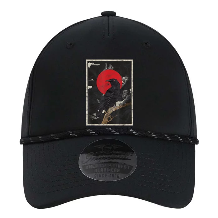 Red Moon Raven Graphic Black Crow Performance The Dyno Cap