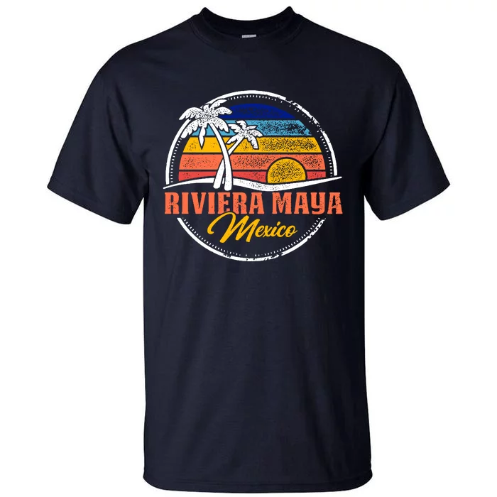 Riviera Maya Retro Sunset Tall T-Shirt