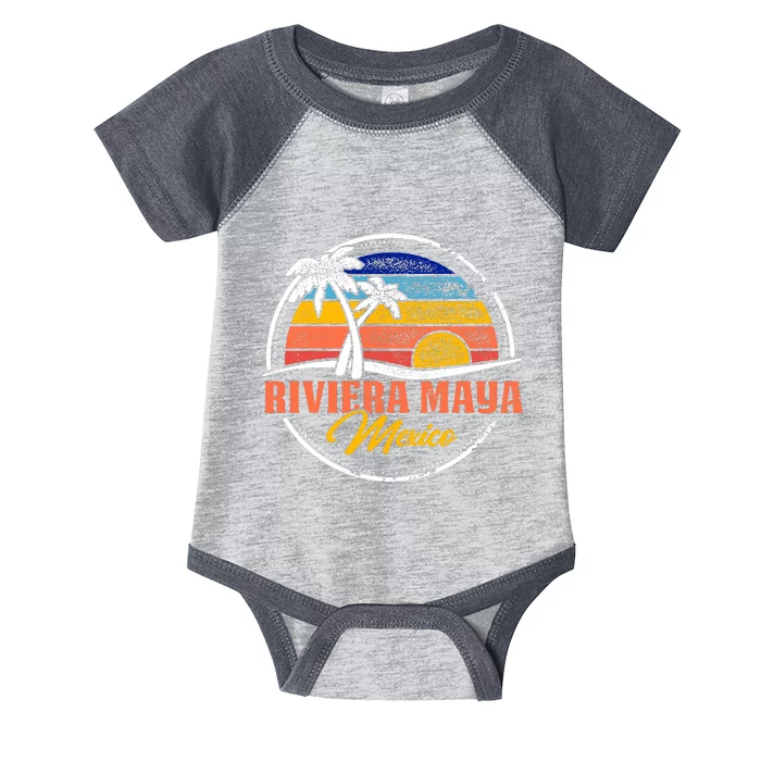 Riviera Maya Retro Sunset Infant Baby Jersey Bodysuit