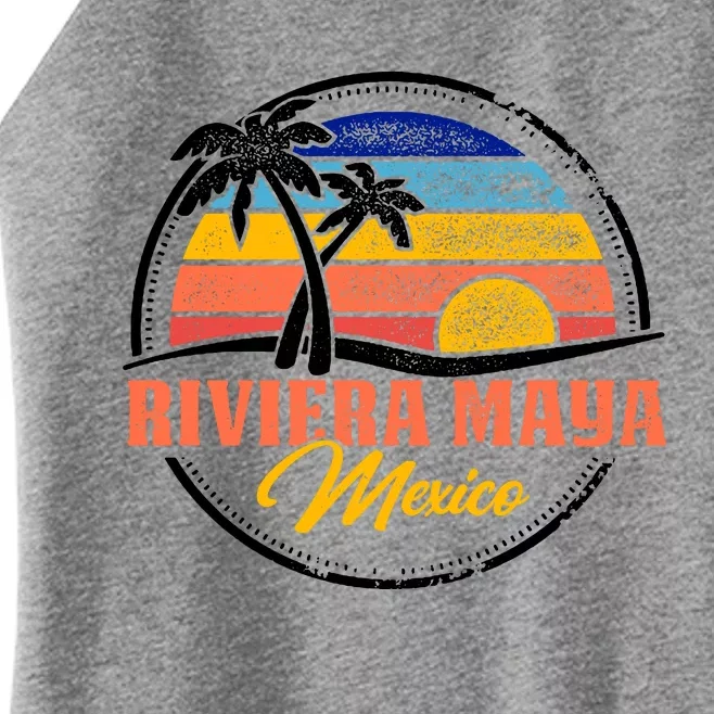 Riviera Maya Retro Sunset Women’s Perfect Tri Rocker Tank