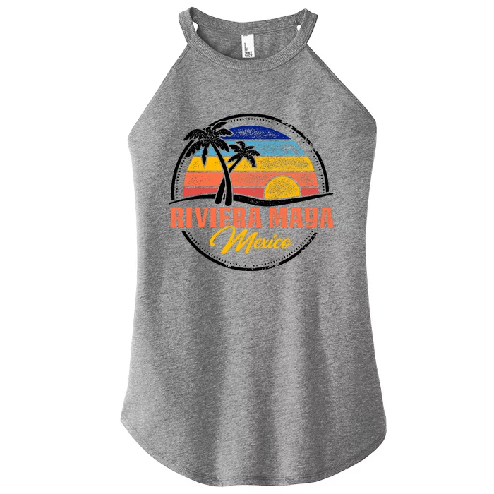 Riviera Maya Retro Sunset Women’s Perfect Tri Rocker Tank