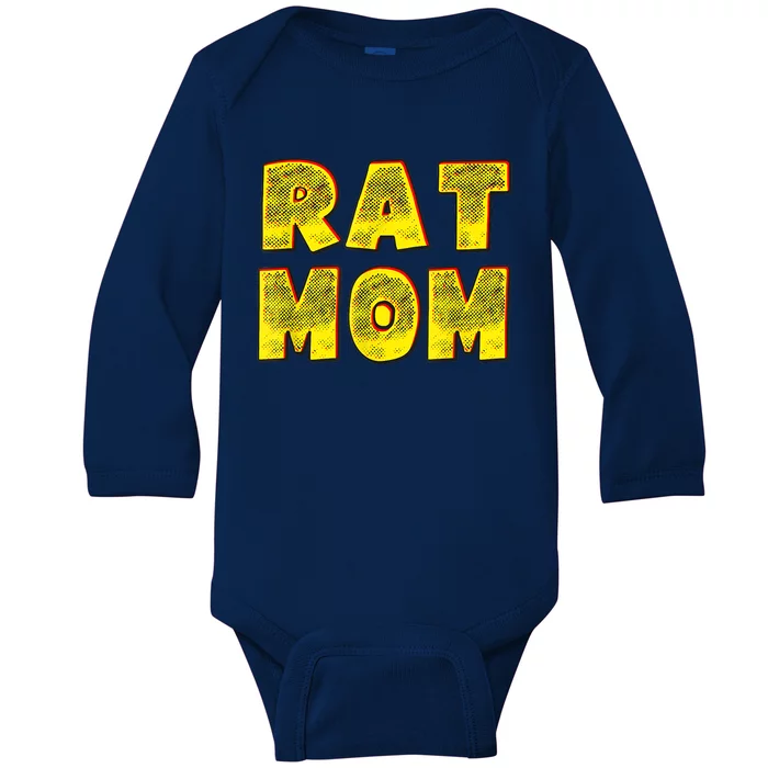 Rat Mom Baby Long Sleeve Bodysuit