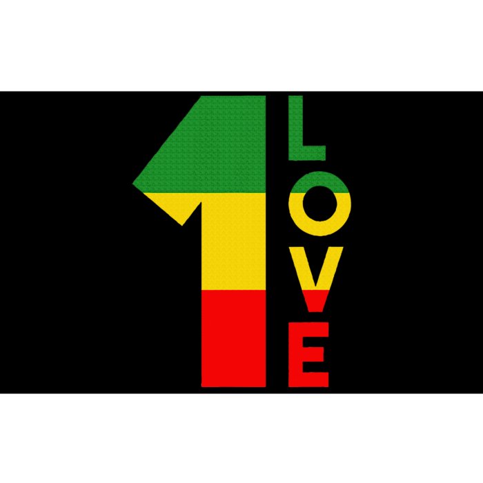 Reggae Music Rastafarian 1 Love Rasta Jamaica Bumper Sticker