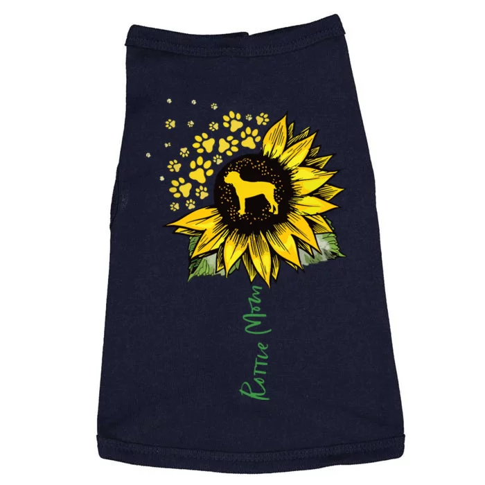 Rottie Mom Sunflower Rottweiler Gifts Dog Mom Mama Doggie Tank