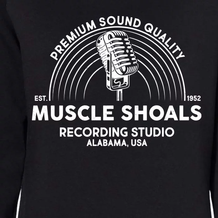 Retro Muscle Shoals Recording Studio Alabama USA Logo Womens California Wash Sweatshirt