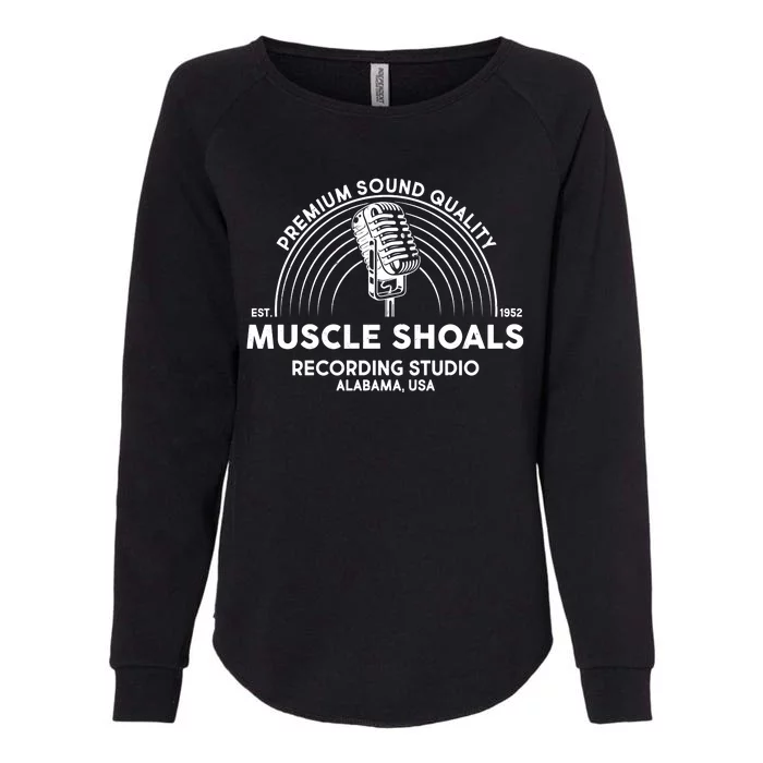 Retro Muscle Shoals Recording Studio Alabama USA Logo Womens California Wash Sweatshirt