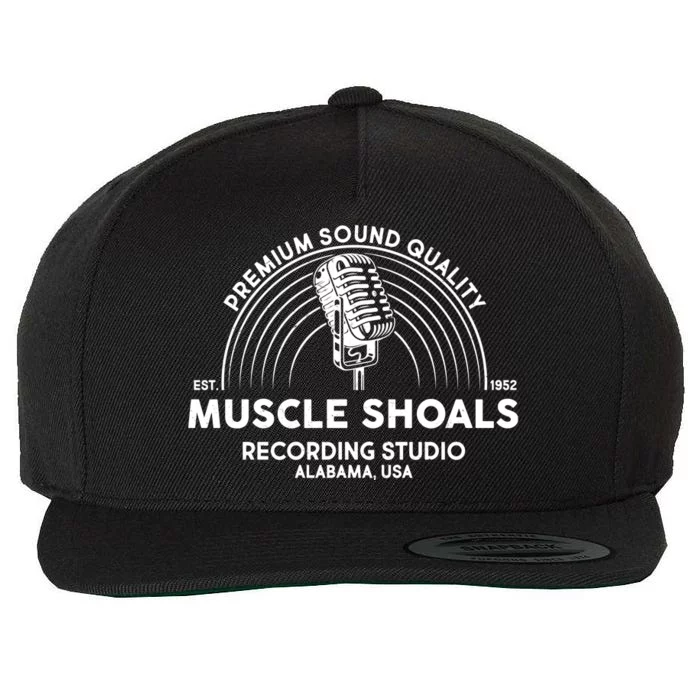 Retro Muscle Shoals Recording Studio Alabama USA Logo Wool Snapback Cap