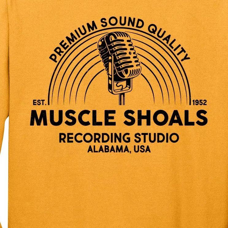 Retro Muscle Shoals Recording Studio Alabama USA Logo Long Sleeve Shirt