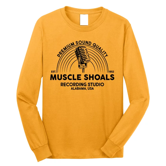 Retro Muscle Shoals Recording Studio Alabama USA Logo Long Sleeve Shirt