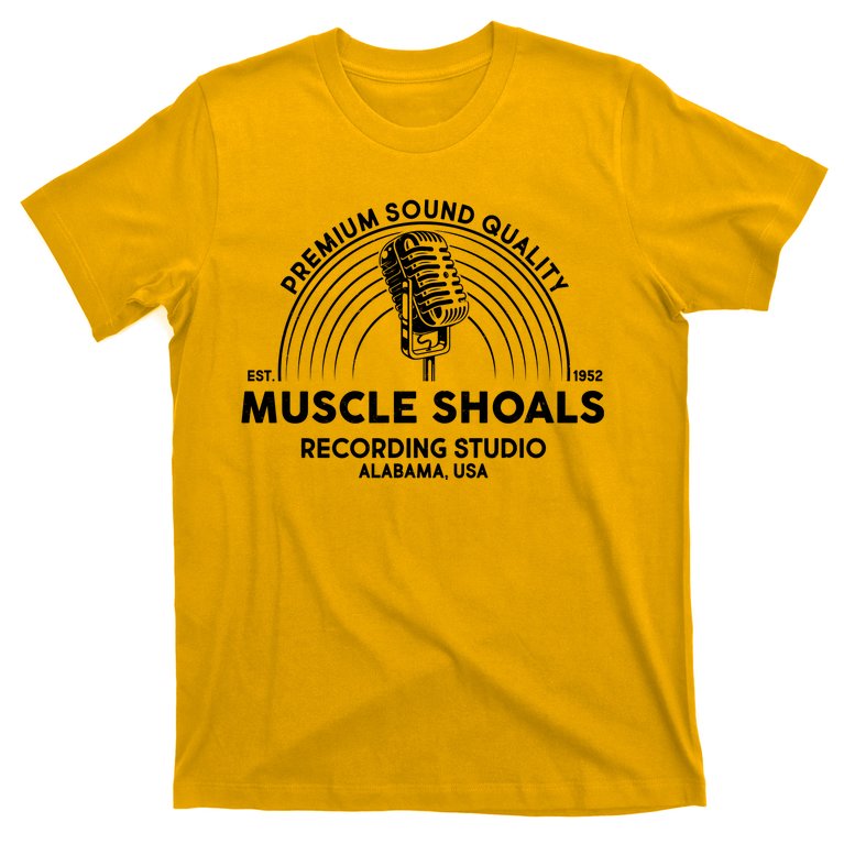 Retro Muscle Shoals Recording Studio Alabama USA Logo T-Shirt