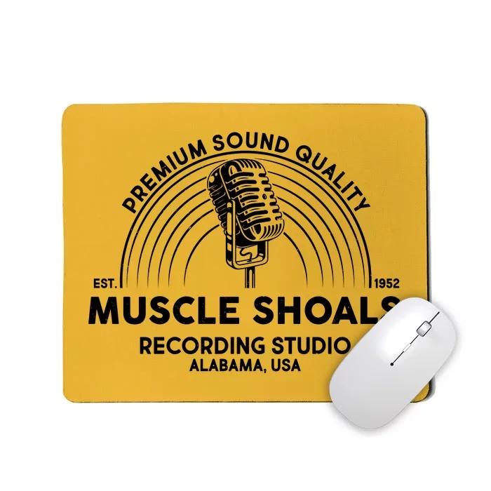 Retro Muscle Shoals Recording Studio Alabama USA Logo Mousepad