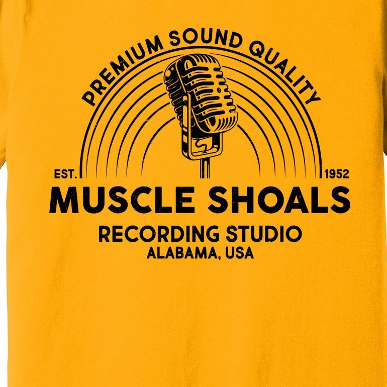 Retro Muscle Shoals Recording Studio Alabama USA Logo Premium T-Shirt
