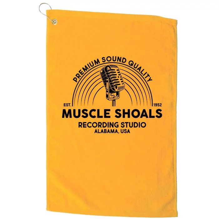 Retro Muscle Shoals Recording Studio Alabama USA Logo Platinum Collection Golf Towel