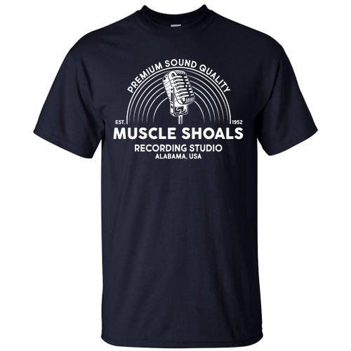 Retro Muscle Shoals Recording Studio Alabama USA Logo Tall T-Shirt