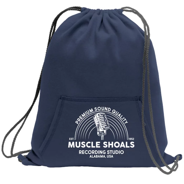 Retro Muscle Shoals Recording Studio Alabama USA Logo Sweatshirt Cinch Pack Bag