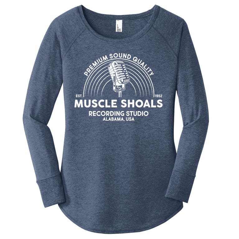 Retro Muscle Shoals Recording Studio Alabama USA Logo Women’s Perfect Tri Tunic Long Sleeve Shirt