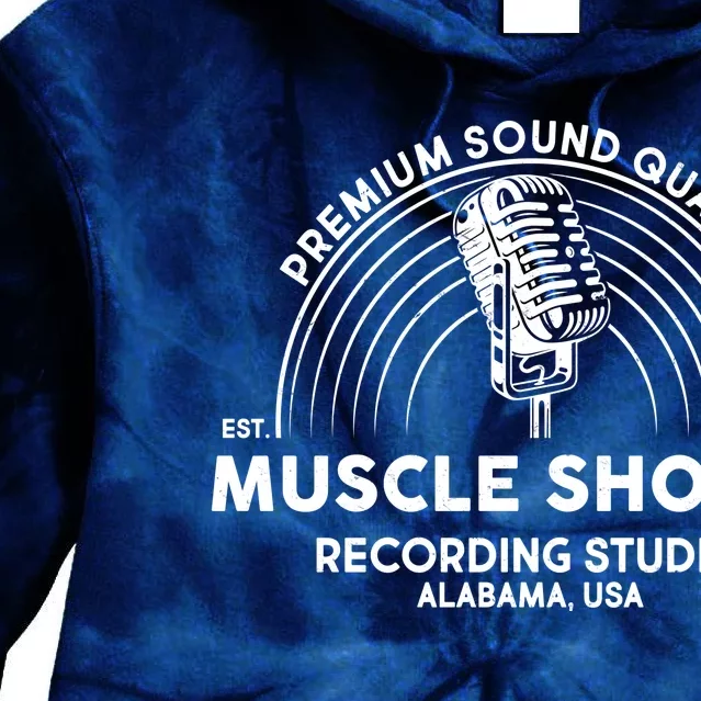 Retro Muscle Shoals Recording Studio Alabama USA Logo Tie Dye Hoodie