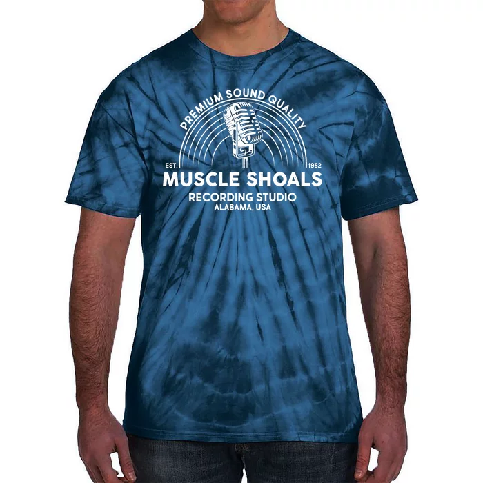 Retro Muscle Shoals Recording Studio Alabama USA Logo Tie-Dye T-Shirt