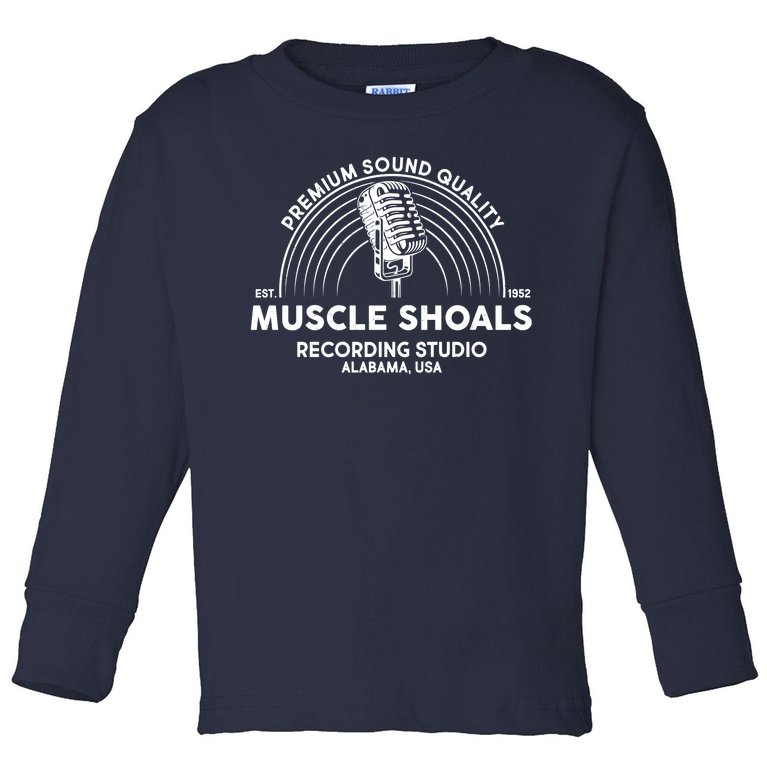 Retro Muscle Shoals Recording Studio Alabama USA Logo Toddler Long Sleeve Shirt