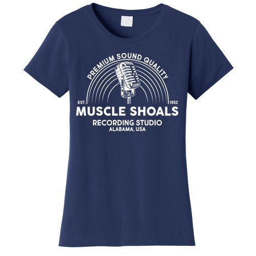 Retro Muscle Shoals Recording Studio Alabama USA Logo Women's T-Shirt