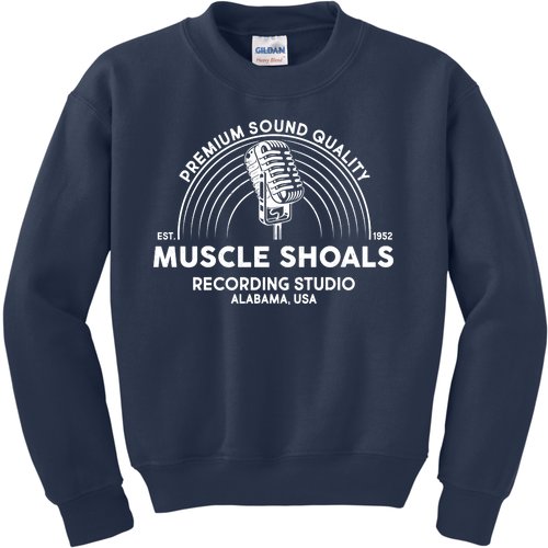 Retro Muscle Shoals Recording Studio Alabama USA Logo Kids Sweatshirt