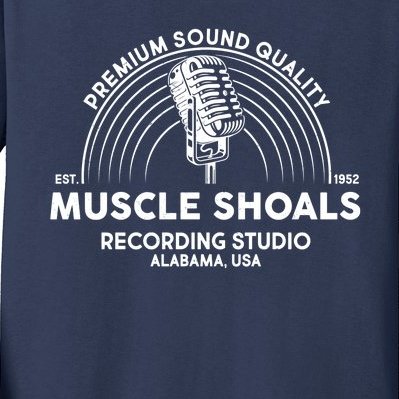 Retro Muscle Shoals Recording Studio Alabama USA Logo Kids Long Sleeve Shirt