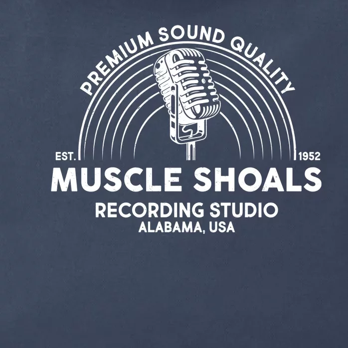 Retro Muscle Shoals Recording Studio Alabama USA Logo Zip Tote Bag
