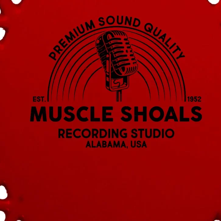 Retro Muscle Shoals Recording Studio Alabama USA Logo Oval Ornament