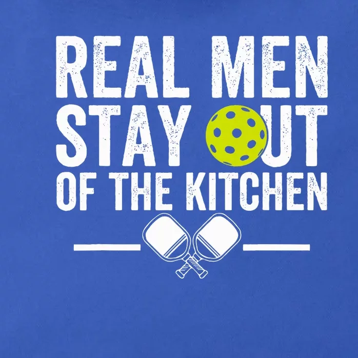 Real M.E.N Stay Out Of The Kitchen Pickleball Zip Tote Bag