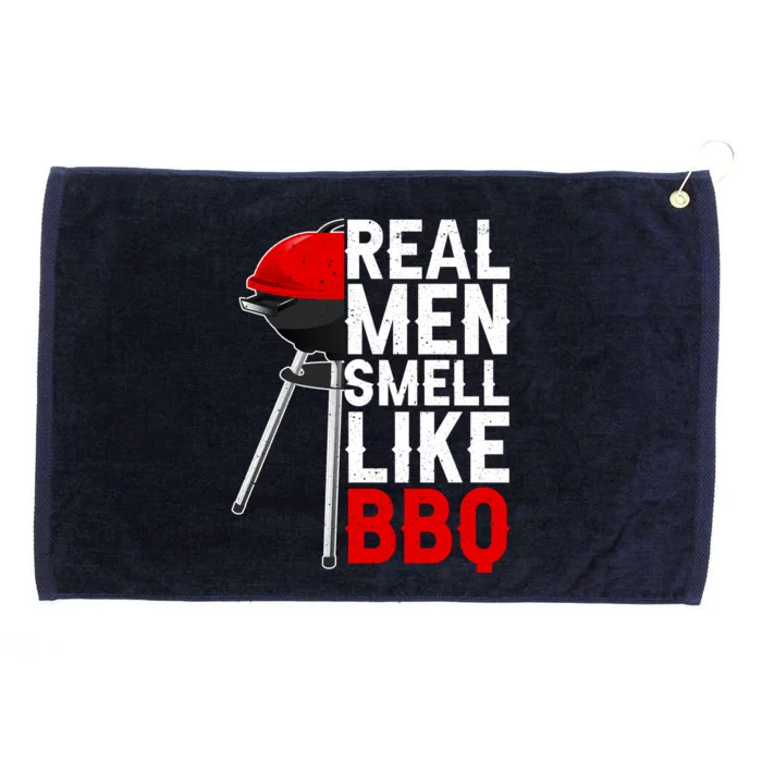 Real Men Smell Like BBQ Grommeted Golf Towel