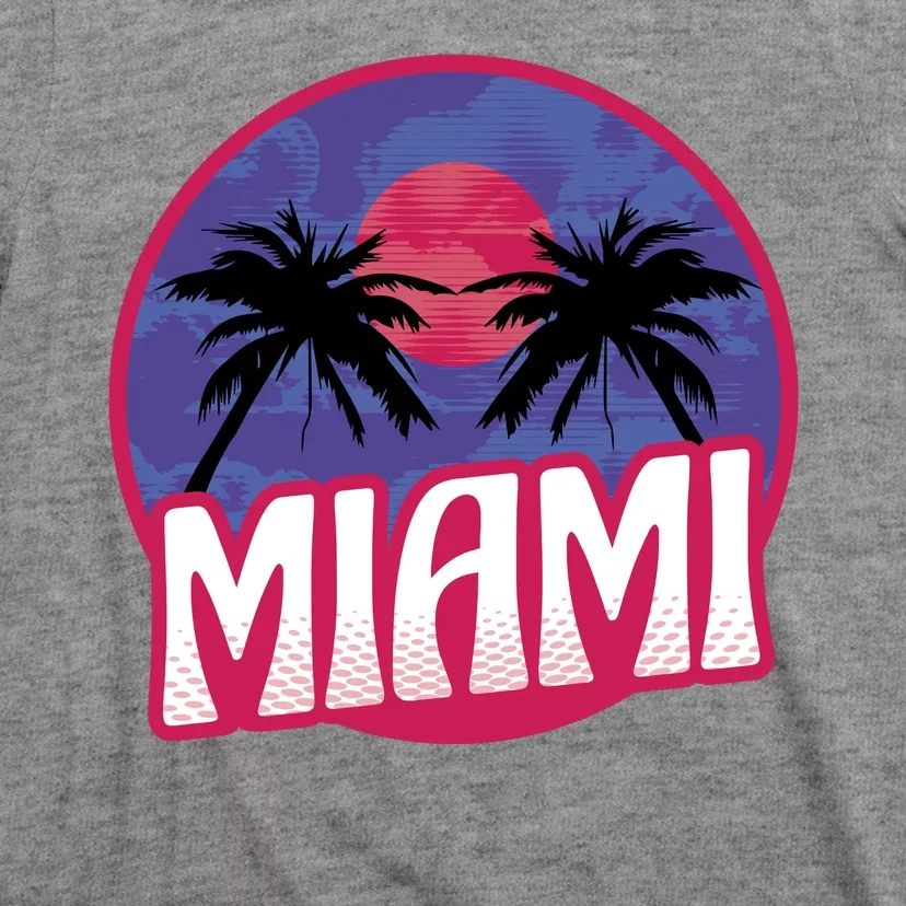 Retro Miami Sunset Palm Tree T-Shirt