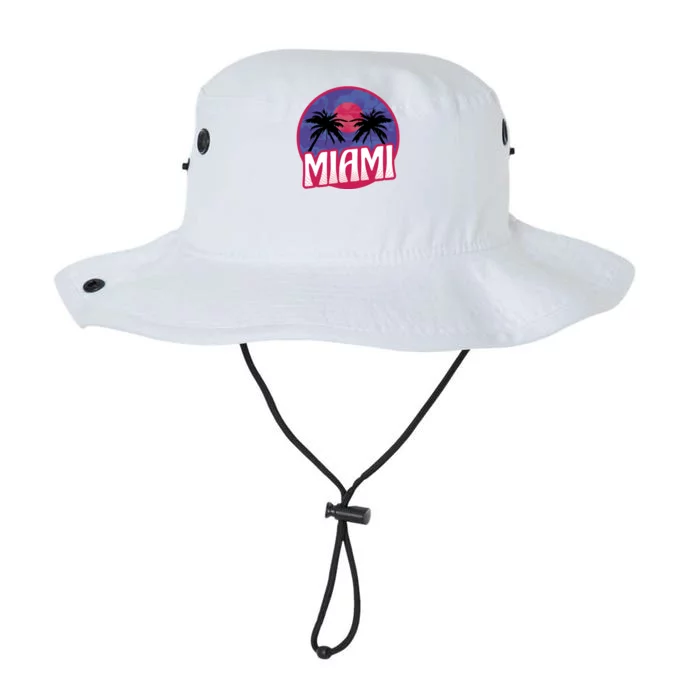 Retro Miami Sunset Palm Tree Legacy Cool Fit Booney Bucket Hat