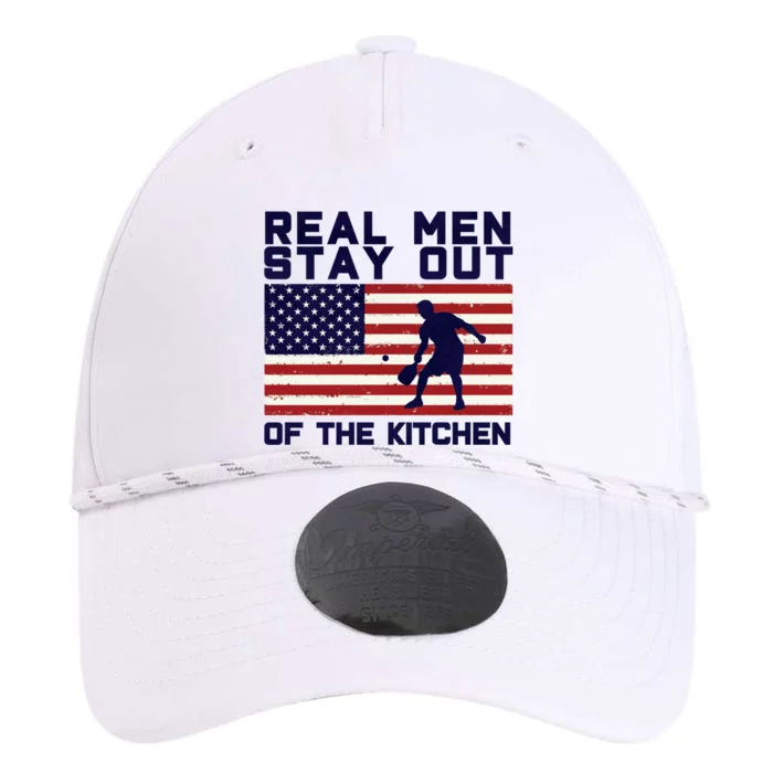 Real Men Stay Out Of The Kitchen Funny Pickleball Paddleball Performance The Dyno Cap