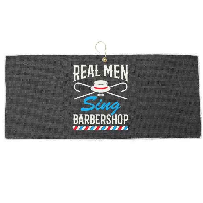 Real Men Sing Barbershop Cool Quartet Harmony Singing Singer Large Microfiber Waffle Golf Towel