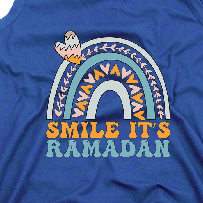 Ramadan Mubarak Smile Its Ramadan Muslim Islamic Fasting Gift Tank Top