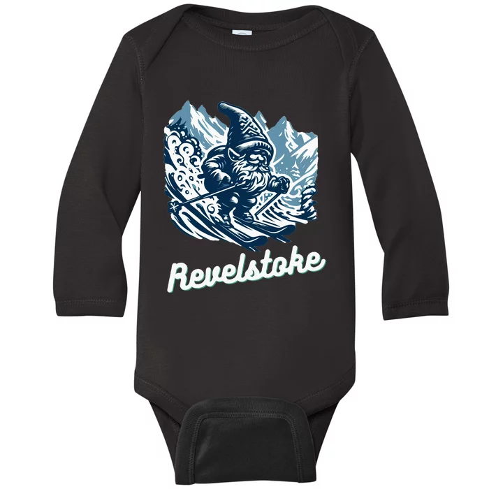 Revelstoke Mountain Ski Resort Gnome Adventure Hike Camp Baby Long Sleeve Bodysuit