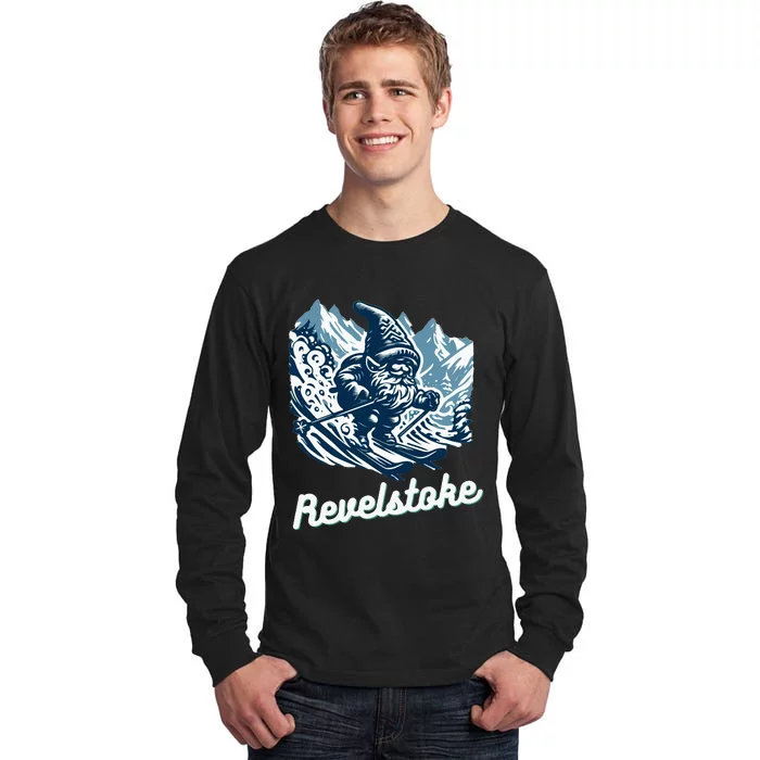 Revelstoke Mountain Ski Resort Gnome Adventure Hike Camp Tall Long Sleeve T-Shirt