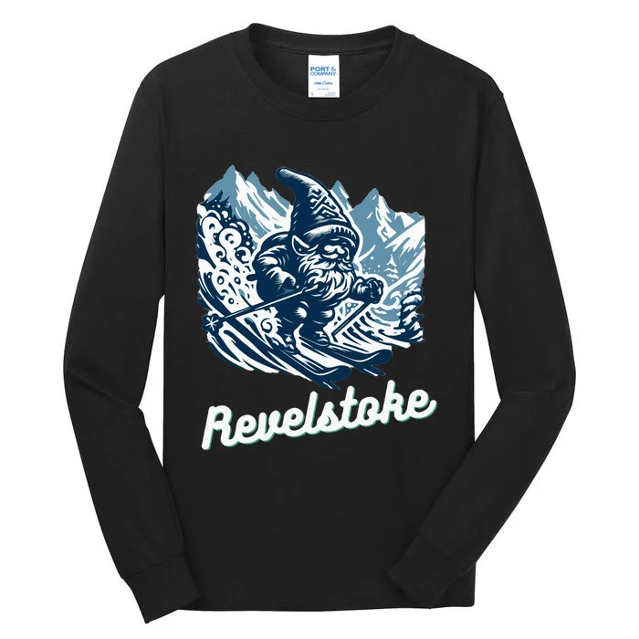 Revelstoke Mountain Ski Resort Gnome Adventure Hike Camp Tall Long Sleeve T-Shirt