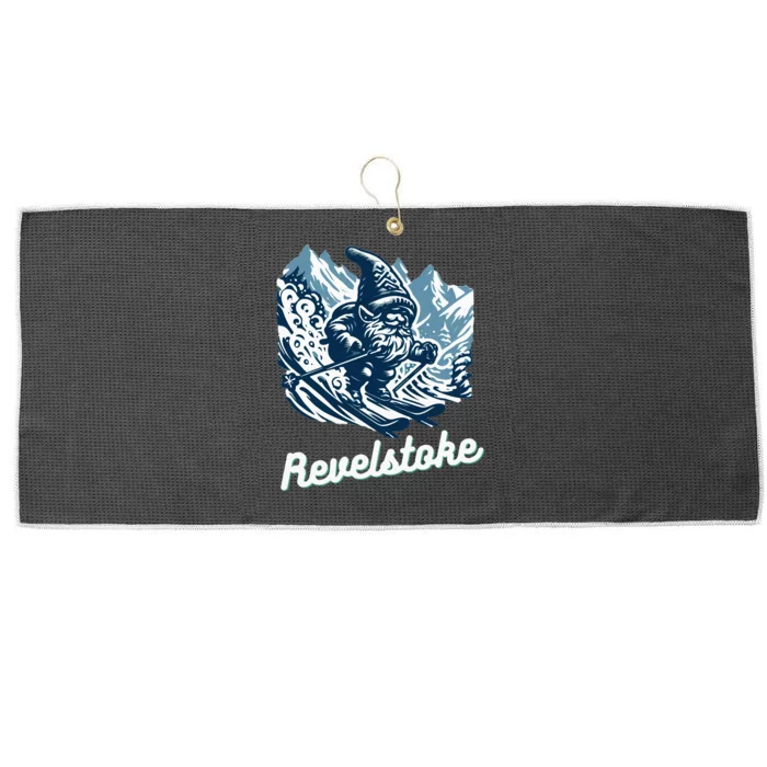 Revelstoke Mountain Ski Resort Gnome Adventure Hike Camp Large Microfiber Waffle Golf Towel