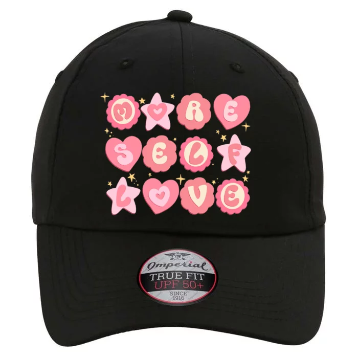 Retro More Self Love Groovy Valentine Heart Retro The Original Performance Cap