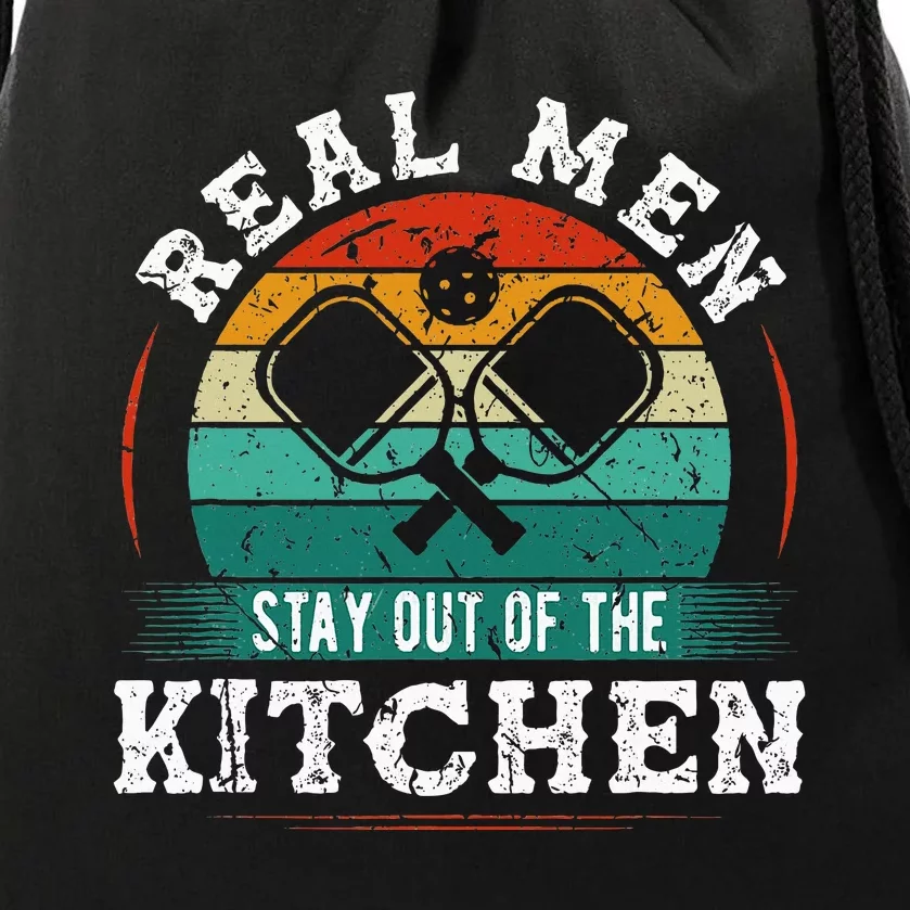 Real M.E.N Stay Out Of The Kitchen Pickleball Drawstring Bag