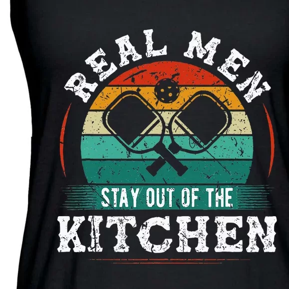 Real M.E.N Stay Out Of The Kitchen Pickleball Ladies Essential Flowy Tank