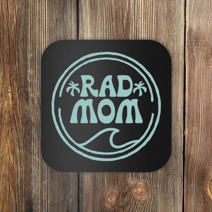 Rad Mom Surf Matching Birthday The Big One 1st Birthday Coaster