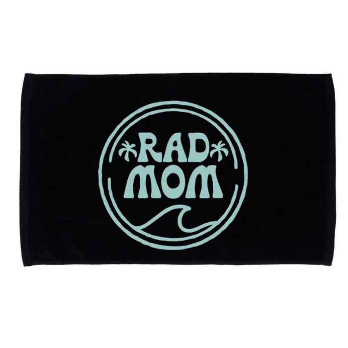 Rad Mom Surf Matching Birthday The Big One 1st Birthday Microfiber Hand Towel