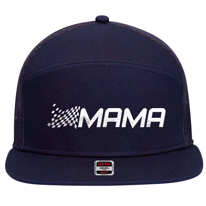 Racing Mama Sport 7 Panel Mesh Trucker Snapback Hat